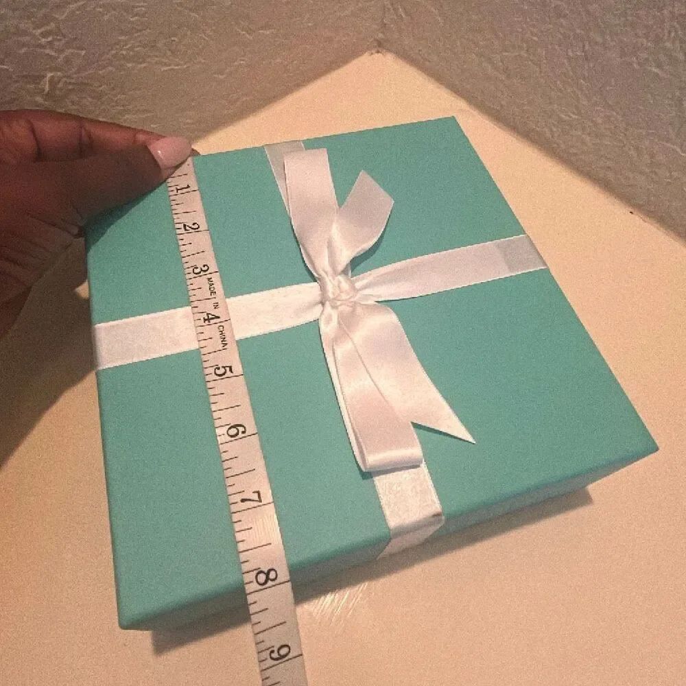 Tiffany & Co Iconic Blue Gift Box White Bow Storage Luxury Display Decor - Picture 10 of 10